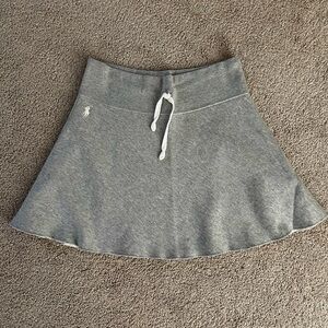 Ralph Lauren Gray Flared Skirt with Drawstring